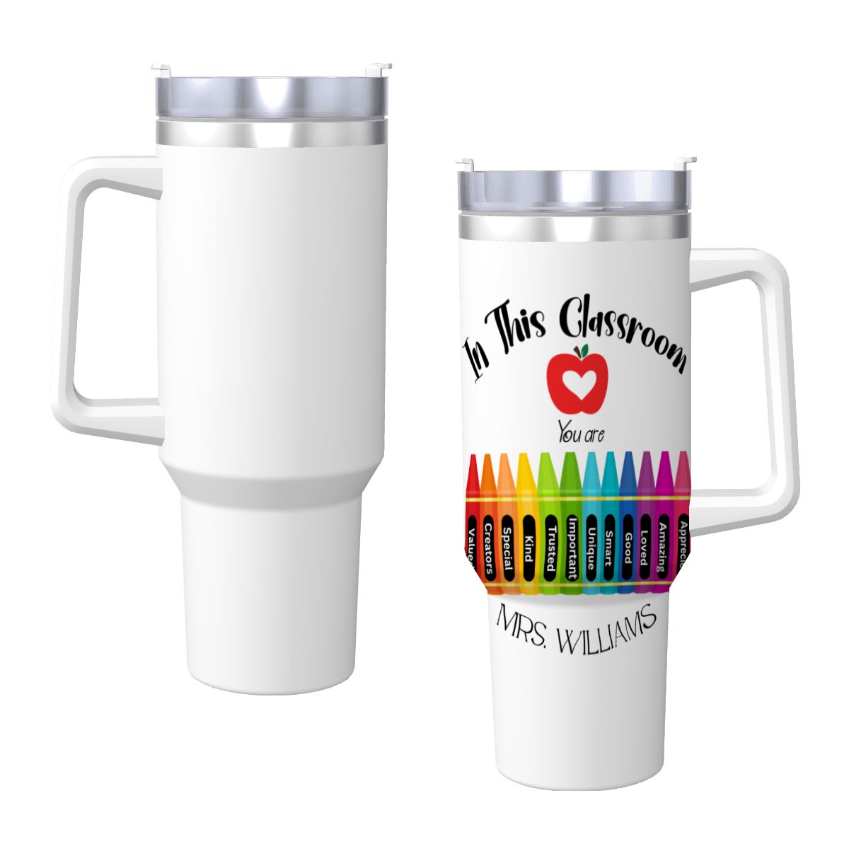 40 oz Personalized Teacher Tumbler