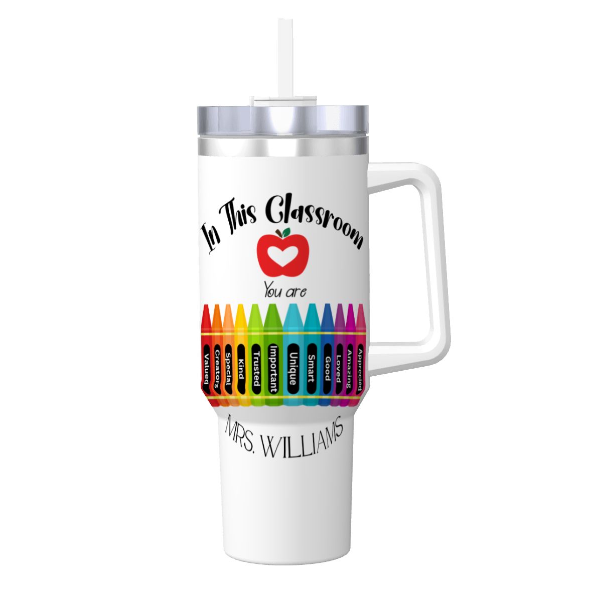 40 oz Personalized Teacher Tumbler