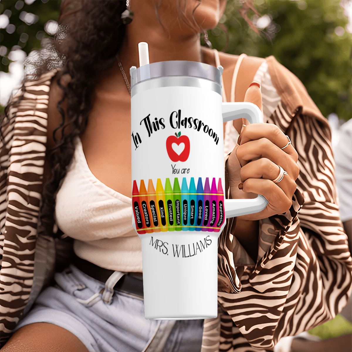 40 oz Personalized Teacher Tumbler