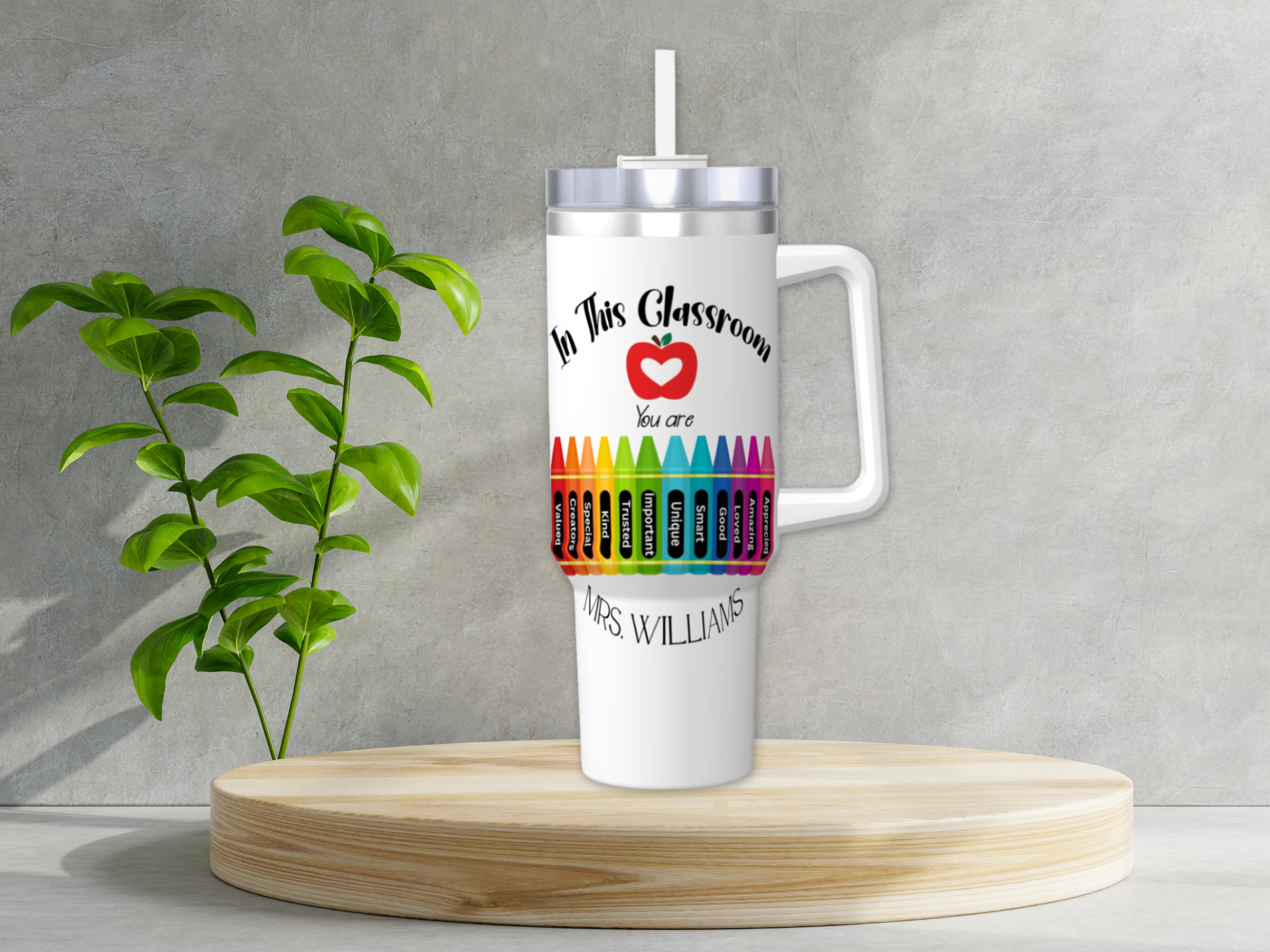 40 oz Personalized Teacher Tumbler