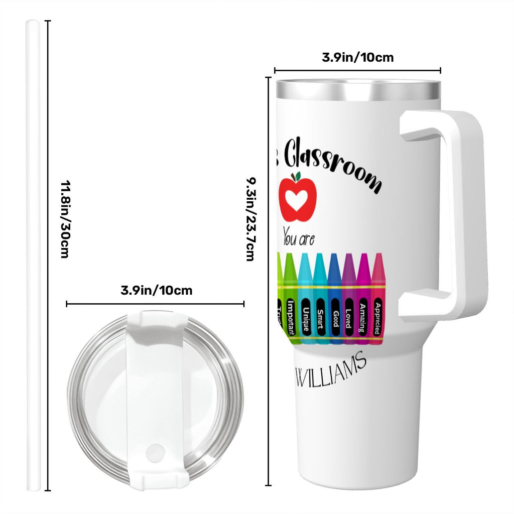 40 oz Personalized Teacher Tumbler